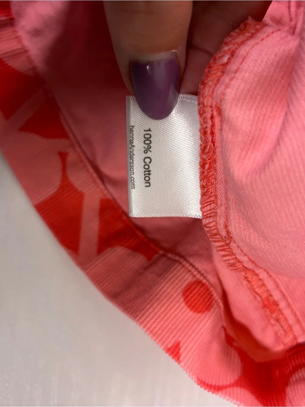 Hanna Andersson Floral Corduroy Dress Pink Orange Size 120 Girls 6 7